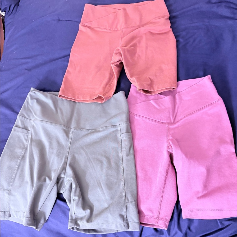 Old Navy Women's Bike Shorts - Pink and Gray Trio